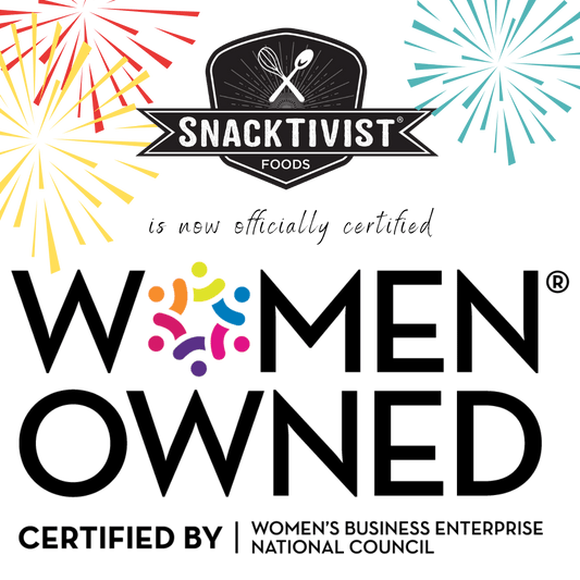 Snacktivist is now officially certified as a women-owned enterprise!